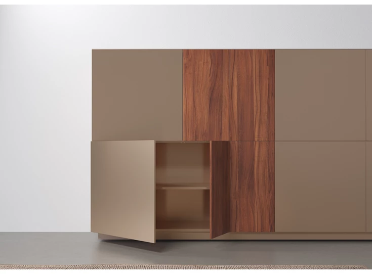 Open Barkast Capri Riva 840 matte lak sahara noten hout Coesel