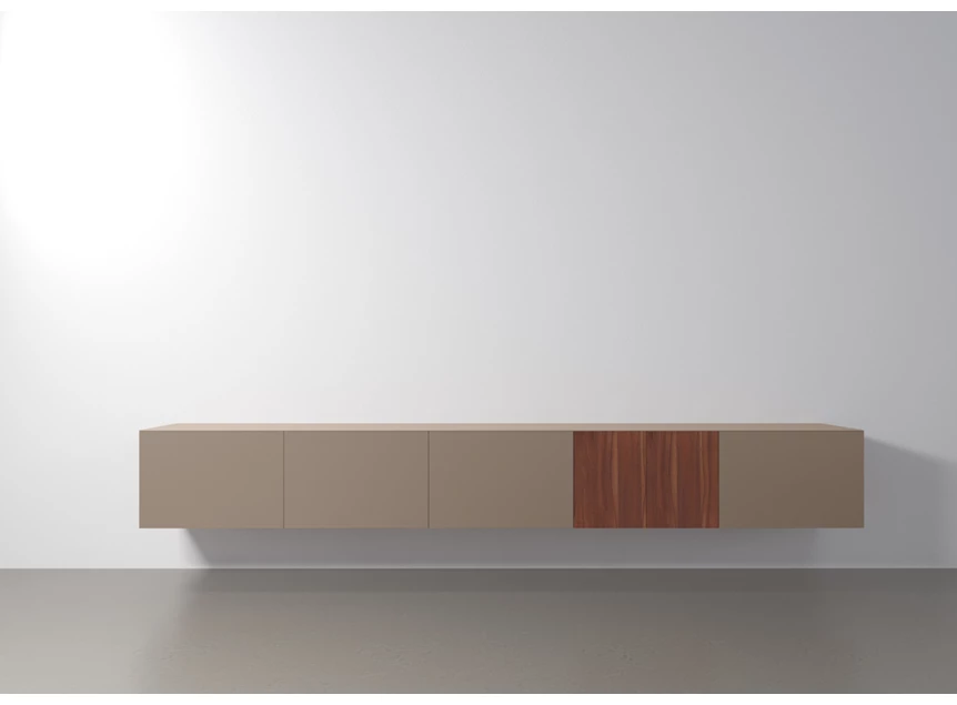 Tv-kast Capri Riva 780 matte lak sahara noten hout Coesel