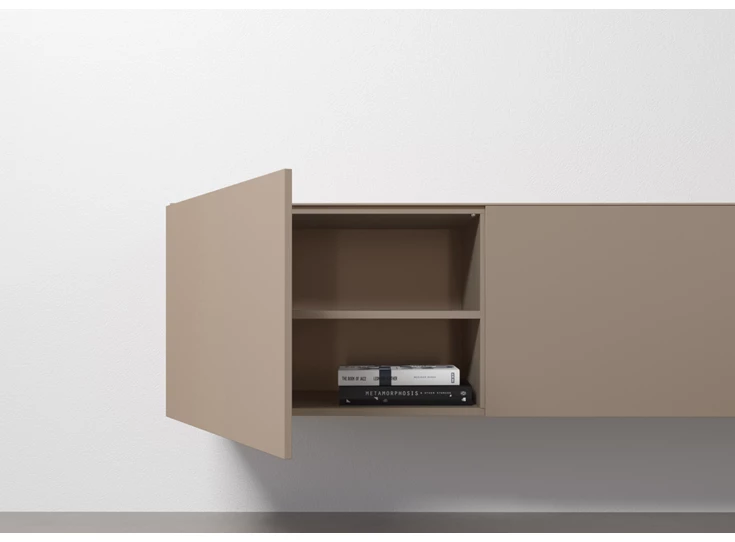 Open Tv-kast Capri Riva 780 matte lak sahara noten hout Coesel