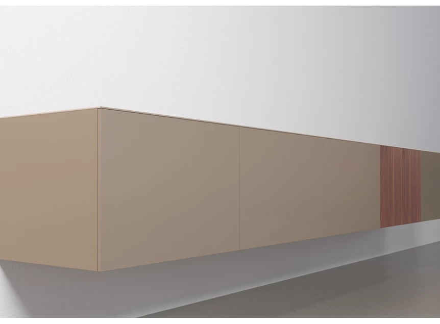 Zijkant Tv-kast Capri Riva 780 matte lak sahara noten hout Coesel