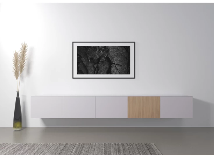 Sfeerfoto Tv-kast Capri Riva 780 matte lak wit eik hout Coesel
