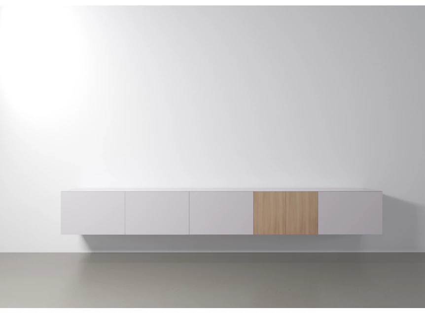 Tv-kast Capri Riva 780 matte lak wit eik hout Coesel