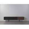 Tv-kast Capri Riva 640 matte lak brons eik zwart hout Coesel