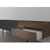Lades Tv-kast Capri Riva 640 matte lak brons eik zwart hout Coesel