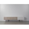 Tv-kast Capri Riva 640 matte lak wit eik hout Coesel
