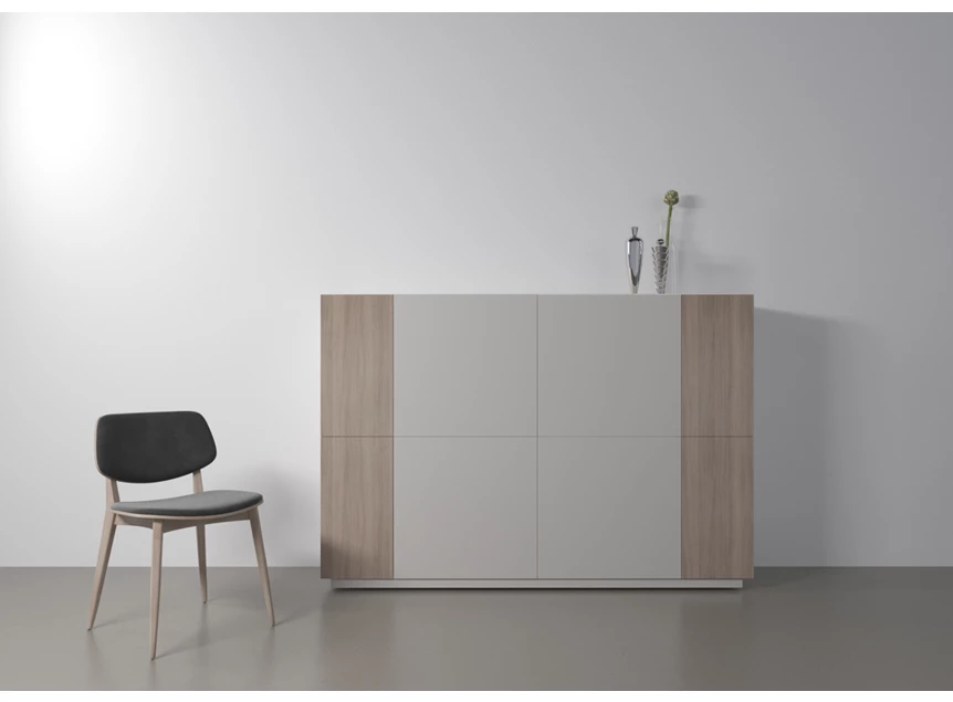 Sfeerfoto Barkast Capri Riva 560 matte lak wit eik hout Coesel