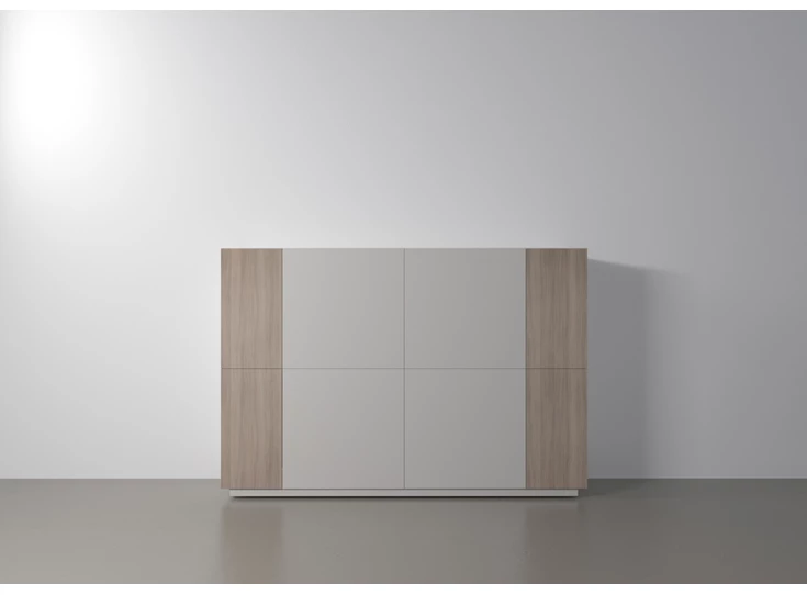 Barkast Capri Riva 560 matte lak wit eik hout Coesel