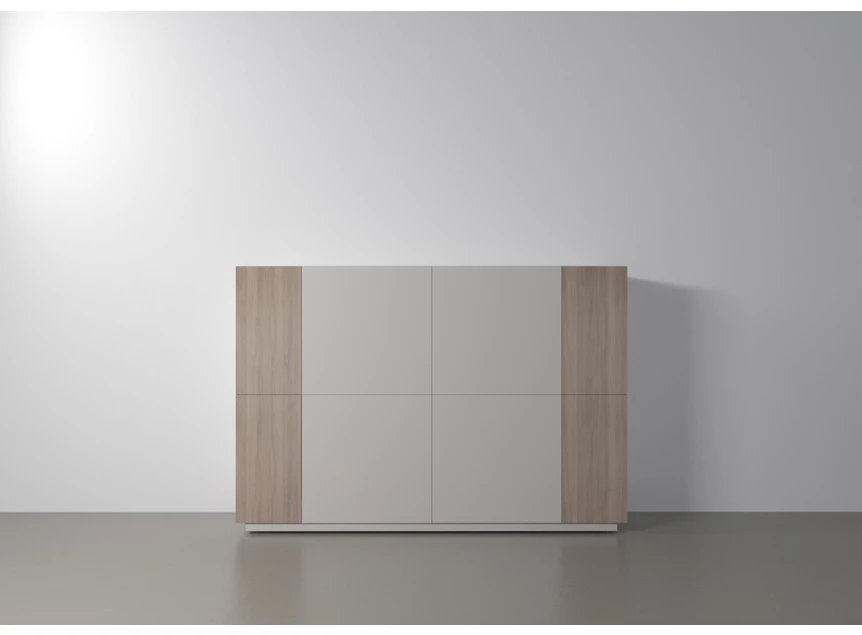 Barkast Capri Riva 560 matte lak wit eik hout Coesel