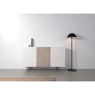 Sfeerfoto Dressoir Capri Riva 540 matte lak wit eik hout Coesel