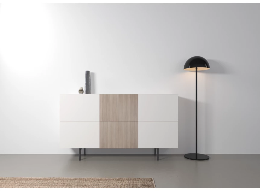 Sfeerfoto Dressoir Capri Riva 540 matte lak wit eik hout Coesel