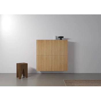 Sfeerfoto Barkast Capri Riva 380 matte lak zwart eik hout Coesel