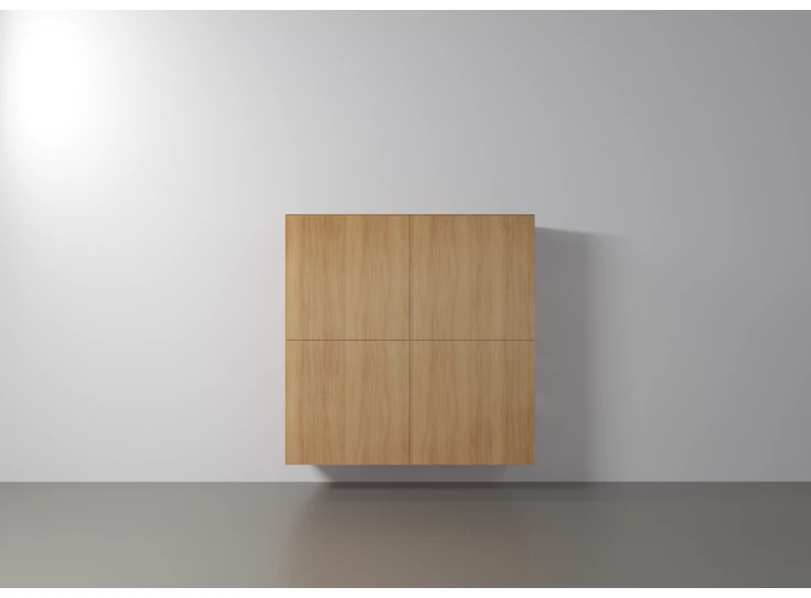 Barkast Capri Riva 380 matte lak zwart eik hout Coesel