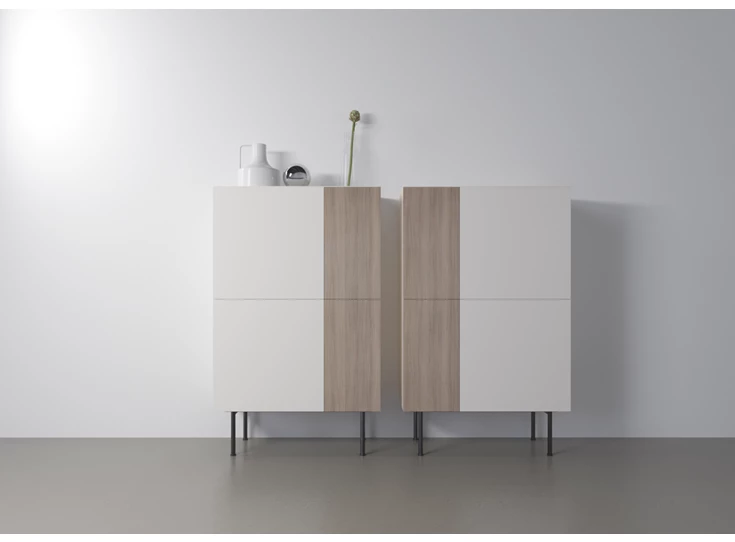 Sfeerfoto Barkast Capri Riva 280 matte lak wit eik hout Coesel