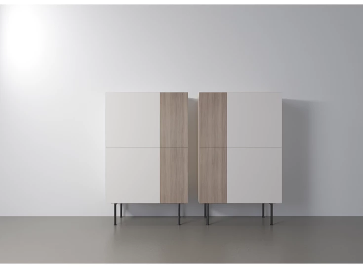 Barkast Capri Riva 280 matte lak wit eik hout Coesel