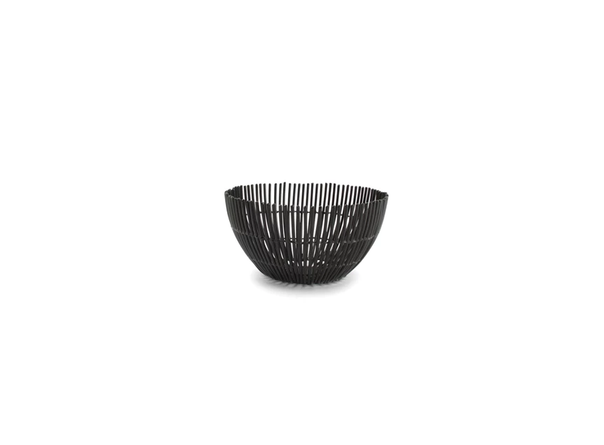 824630 Salt and Pepper S&P Draadmand Iris Ø15cm H7cm Zwart