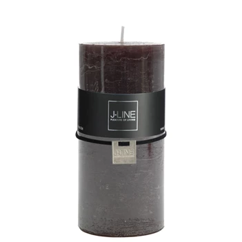 9295 J-Line Jolipa product Cilinderkaars Bruin/Zwart L 72H