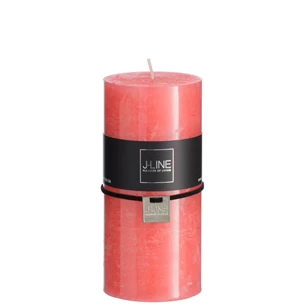 63302 J-Line Jolipa Cilinderkaars Watermeloen L 72H 7x15cm