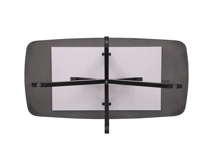 Apollo tafel- 180cm- deens- ovaal- steen- grijs- onderkant