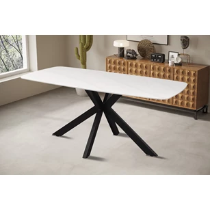 Apollo tafel- 180cm- deens- ovaal- steen- wit