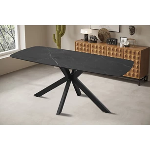 Apollo tafel- 180cm- deens- ovaal- steen- zwart