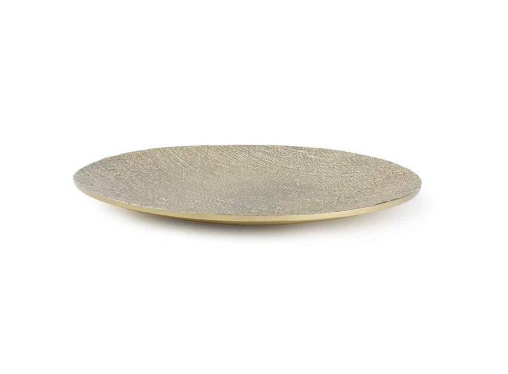 Calco sierschaal- Ø38xh4cm- goud- plat