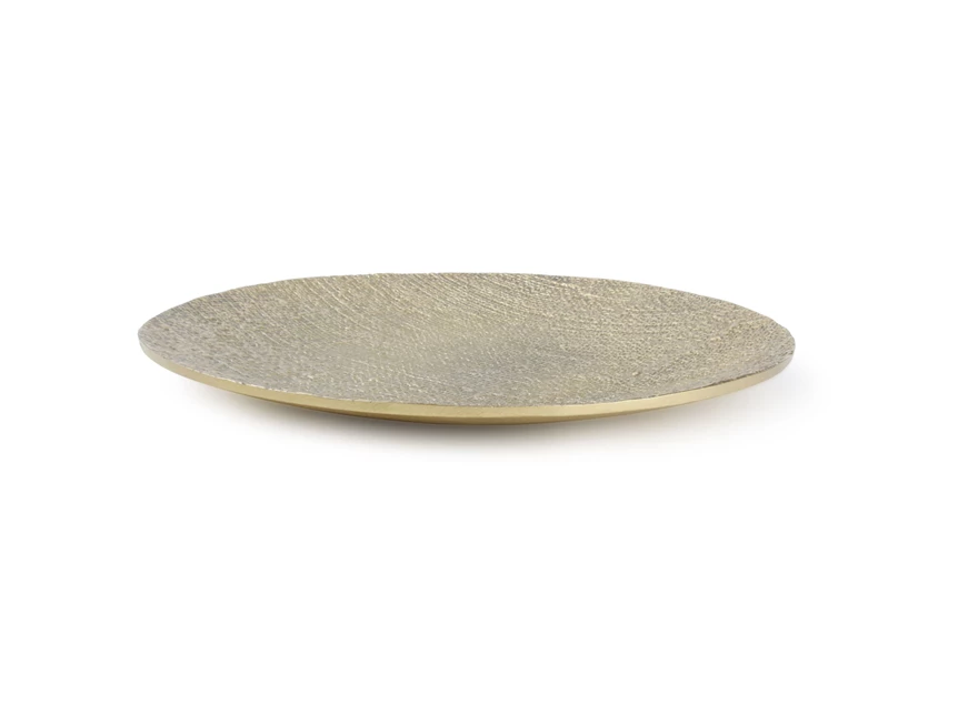 Calco sierschaal- Ø38xh4cm- goud- plat