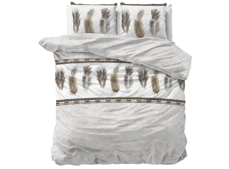 Feathers 3- grijs- 240*220