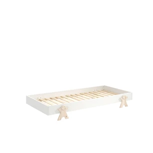 MDBE9214 smiley modula bed 90x200cm wit stapelbaar mdf vipack kinderbed massief grenen inclusief lattenbodem