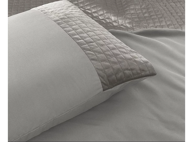 Velvet band- zand/grijs- 240*220- detail