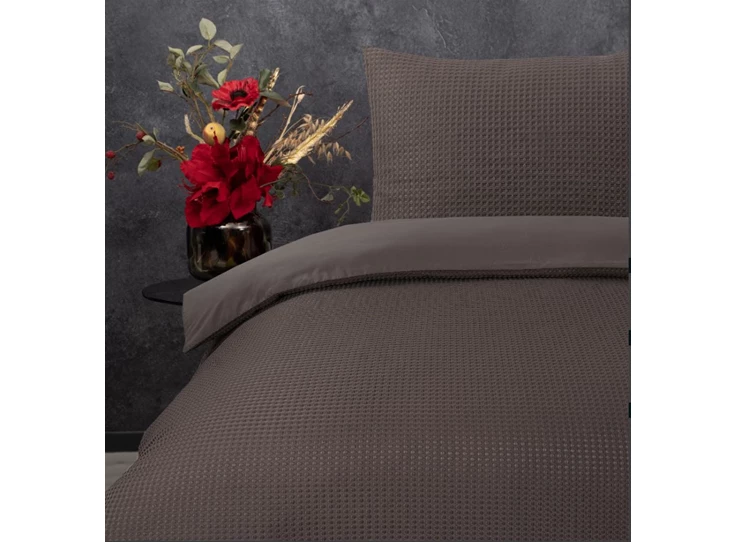 Waffle- taupe- 240*220- sfeerbeeld