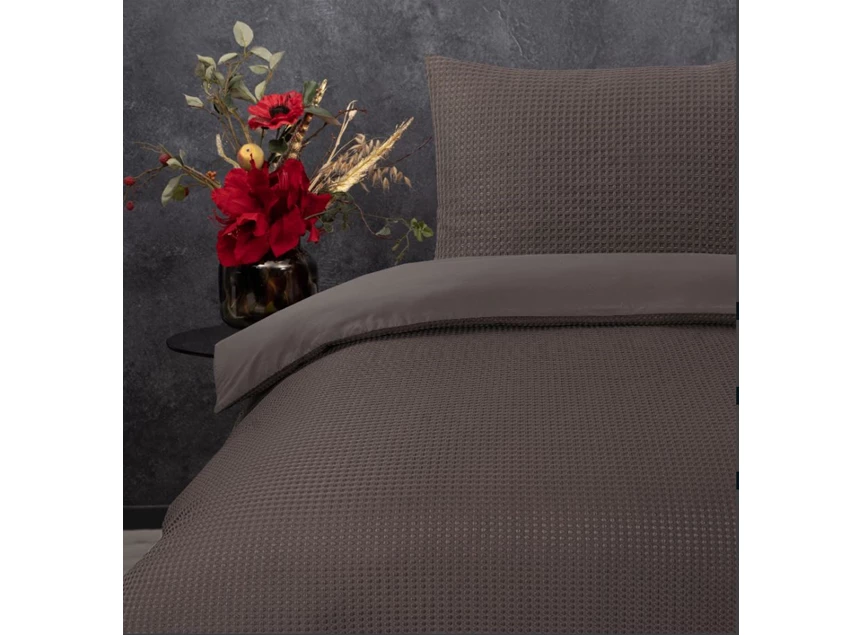 Waffle- taupe- 240*220- sfeerbeeld