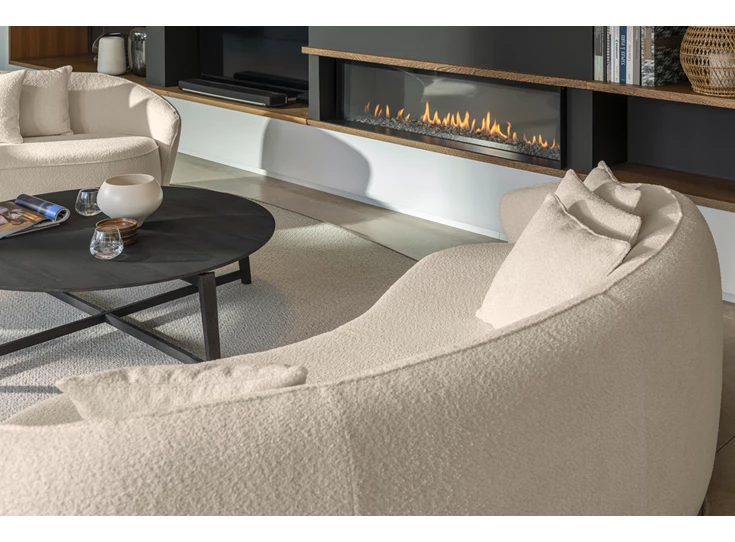 Rugleuning Canapé 3-zit Mogador stof Passe Partout