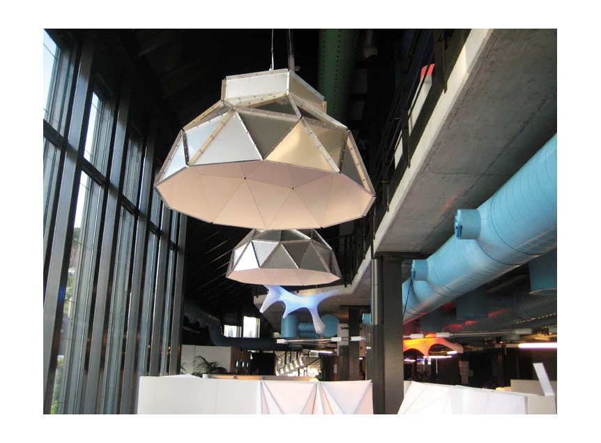 Binnenkant Hanglamp Apollo aluminium wit Dark At Night