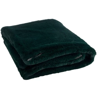 76880 J-line Jolipa plaid cutie donkergroen 130x180cm