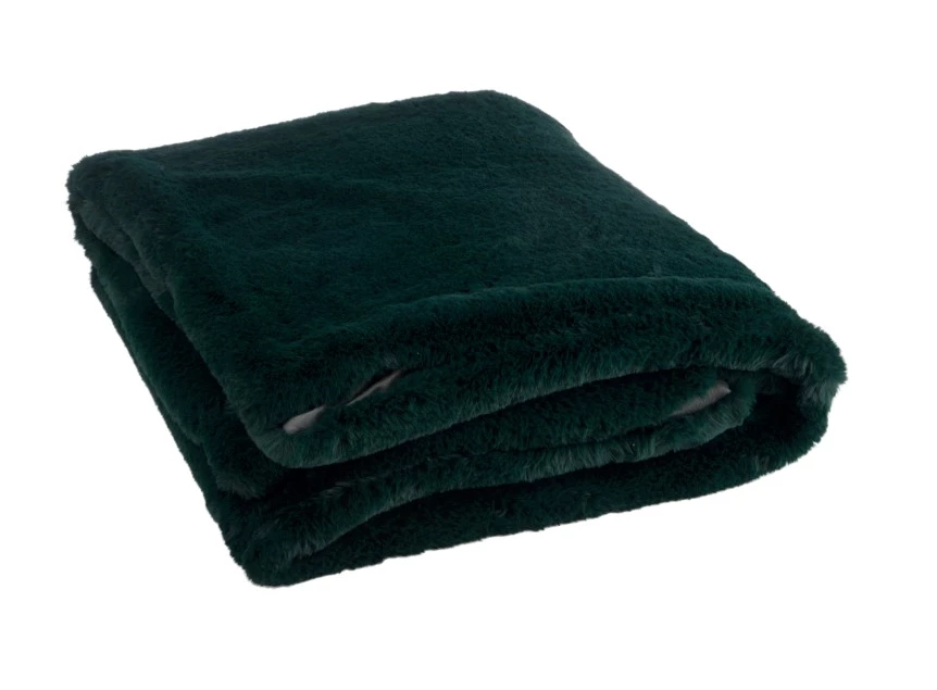 76880 J-line Jolipa plaid cutie donkergroen 130x180cm