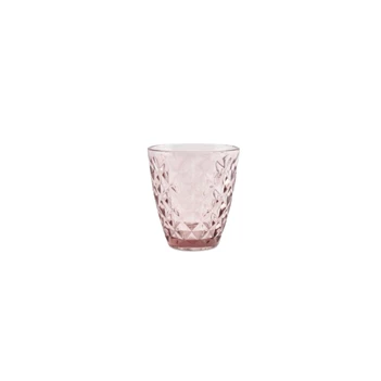 Prisma glazen- 22cl- roze- set4