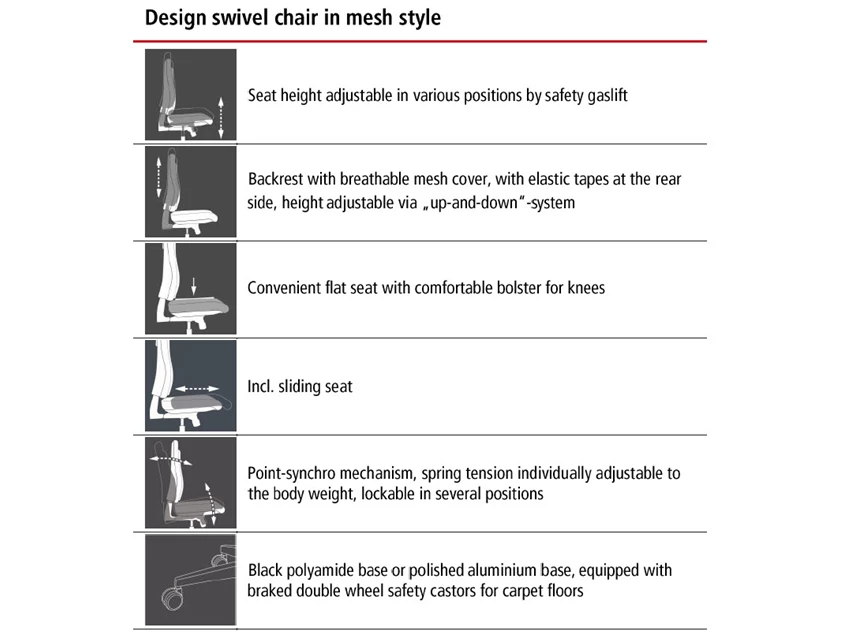 950WGT bureaustoel x-pander armrests kunststof verstelbaar ergonomisch topstar black base info