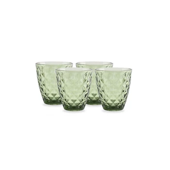 Prisma glazen 22cl groen set4 852935 Salt en Pepper