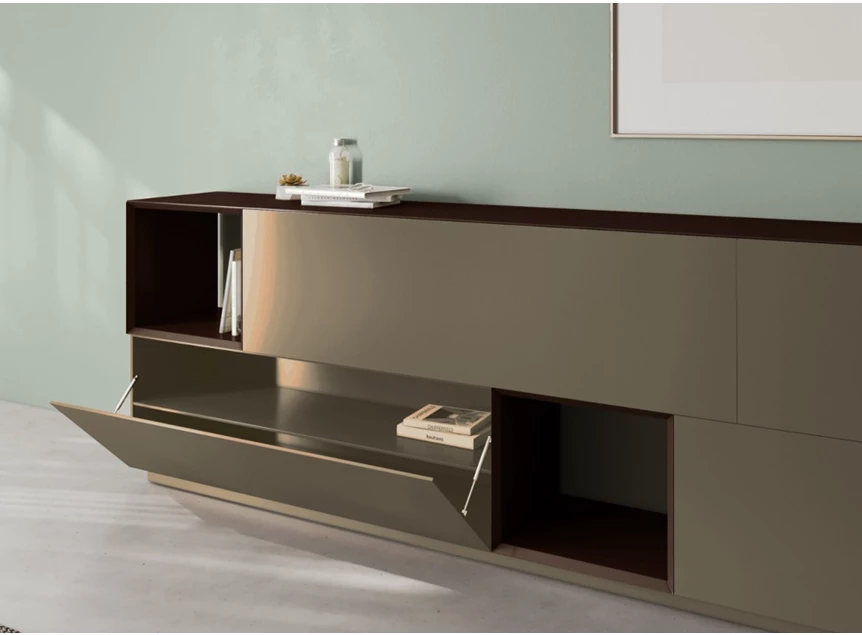 Open Dressoir Capri opstelling 3064 goud Coesel