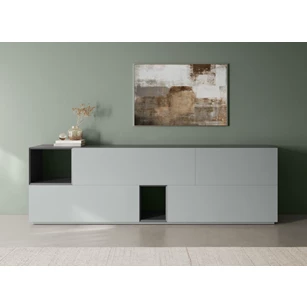 Dressoir Capri opstelling 2757 matte lak lichtgrijs Coesel