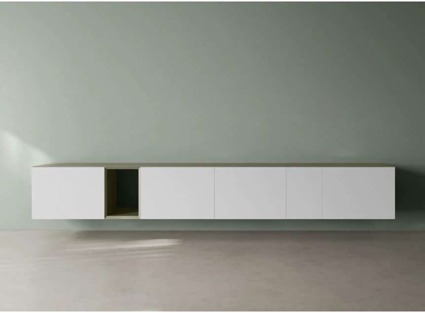 Front Tv-kast Capri opstelling 976 matte lak wit Coesel