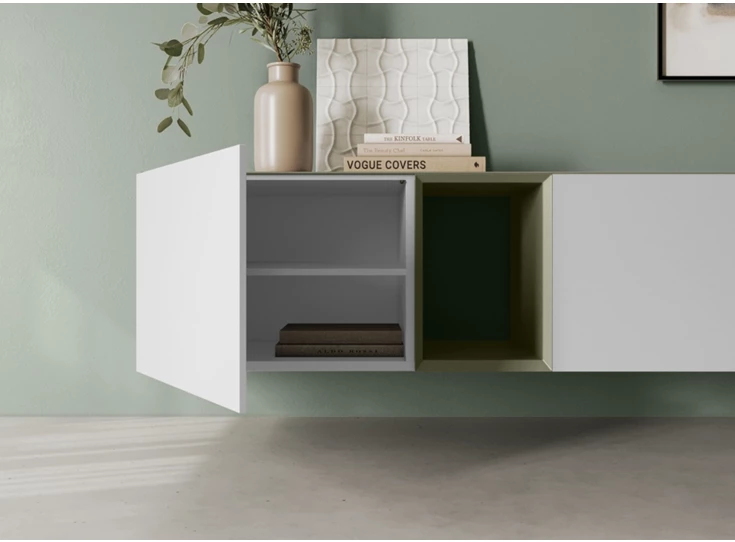 Open Tv-kast Capri opstelling 976 matte lak wit Coesel