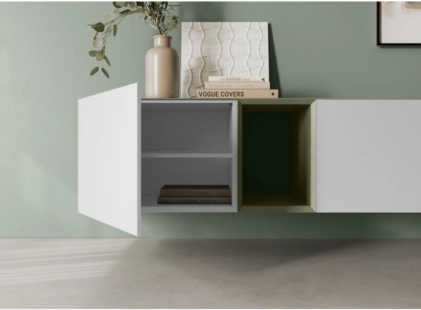 Open Tv-kast Capri opstelling 976 matte lak wit Coesel