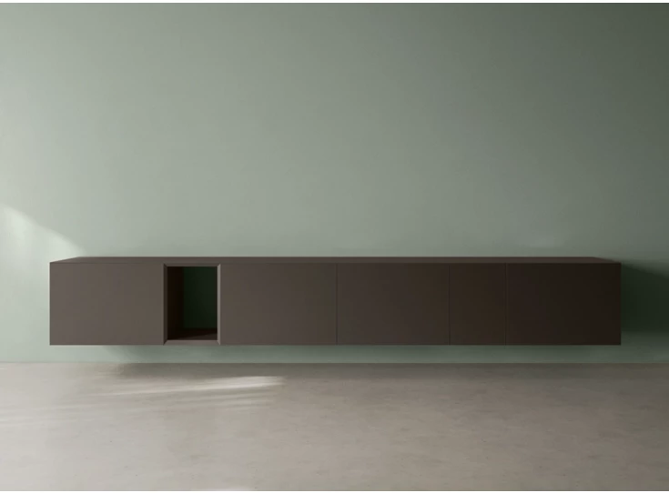 Front Tv-kast Capri opstelling 976 matte lak donkergrijs Coesel