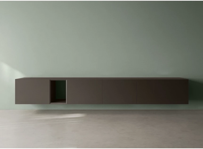 Front Tv-kast Capri opstelling 976 matte lak donkergrijs Coesel