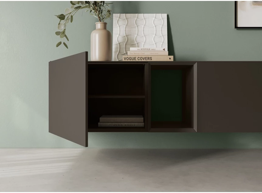 Open Tv-kast Capri opstelling 976 matte lak donkergrijs Coesel