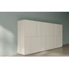Zijkant Barkast Capri opstelling 840 matte lak beige Coesel