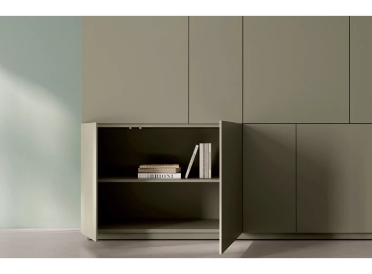 Open Barkast Capri opstelling 840 matte lak olijf Coesel