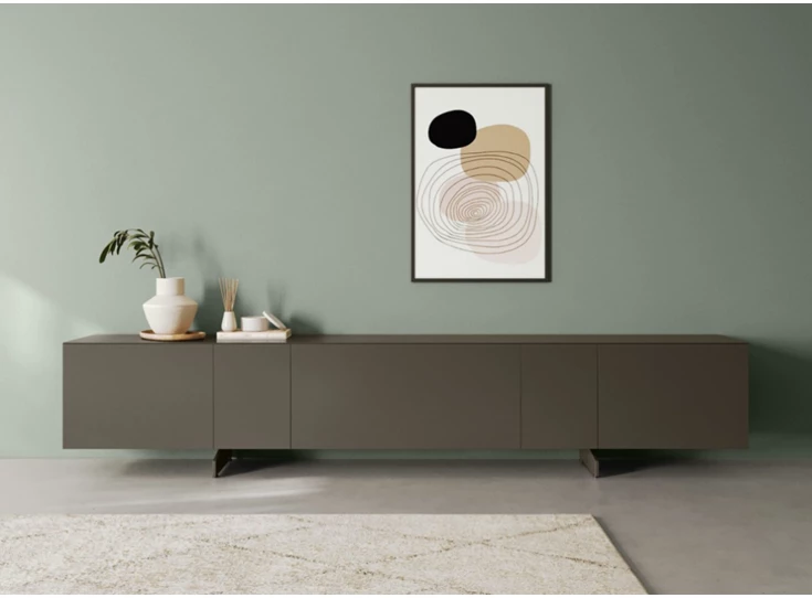 Tv-kast Capri opstelling 760 matte lak carbon Coesel