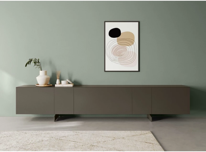 Tv-kast Capri opstelling 760 matte lak carbon Coesel